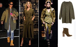 Verde militar, ¡y forma parte de la 'fashion army' de la temporada!