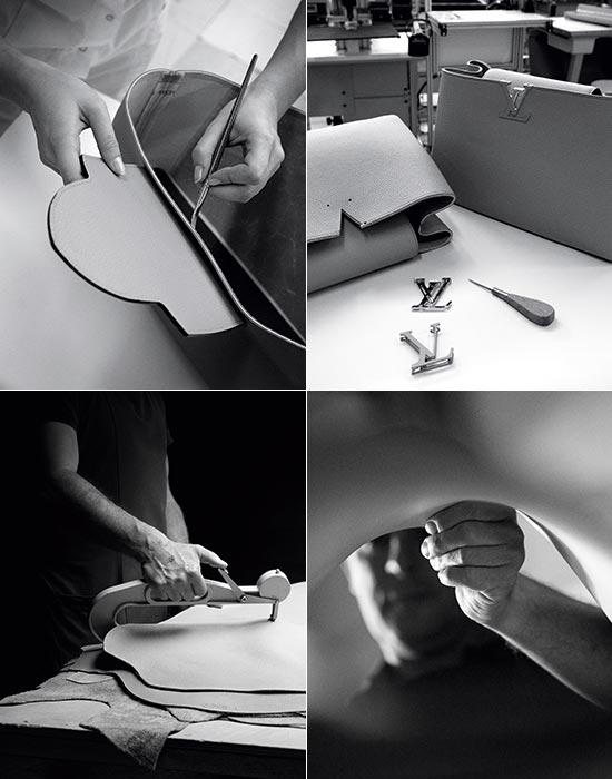 Proceso de fabricación de los bolsos Capucines de Louis Vuitton