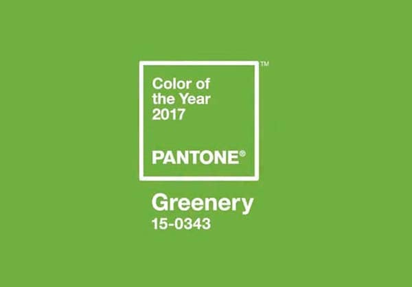 Greenery, color Pantone 2017