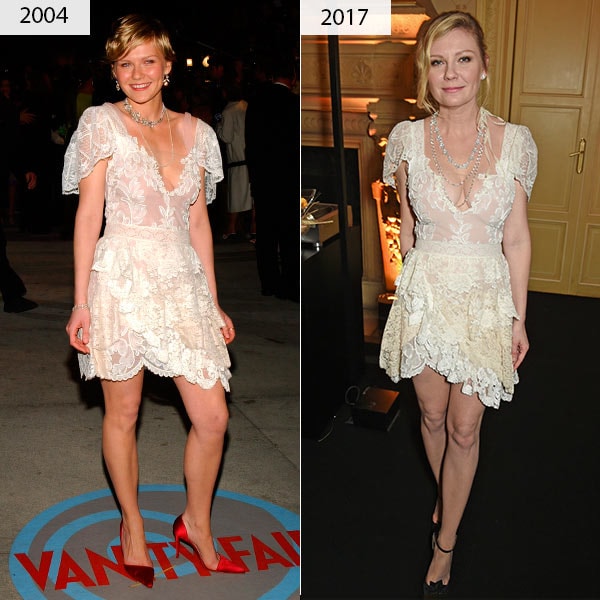 Kirsten Dunst repite vestido... ¡13 años después!