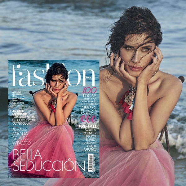 Pilar Rubio, una mirada de alto impacto en la portada del nuevo Fashion de agosto