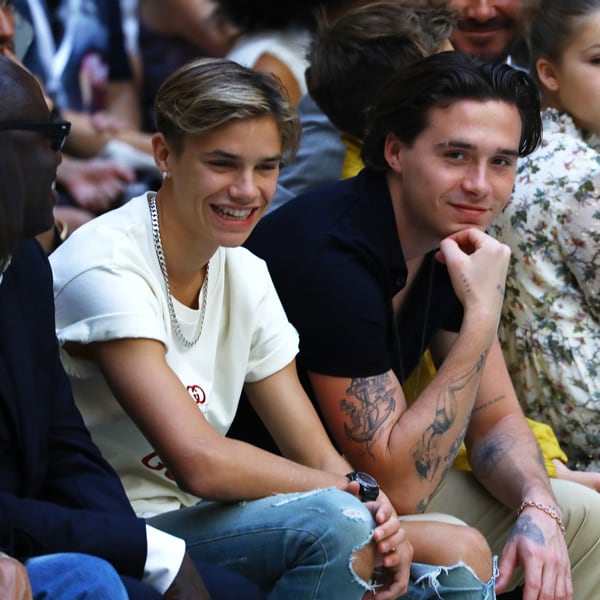 Brooklyn y Romeo Beckham, los mejores modelos para los diseños de Justin Bieber