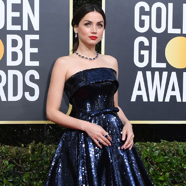 Ana de Armas se estrena con un espectacular vestido 'wet' en los Globos de Oro