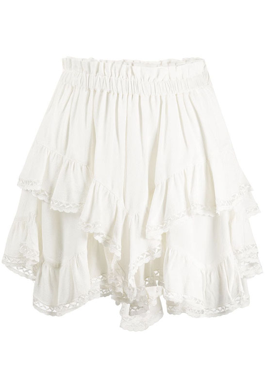 minifalda blanca