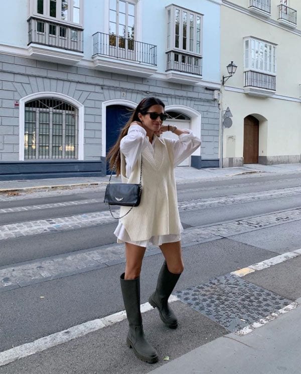 camisa blanca larga