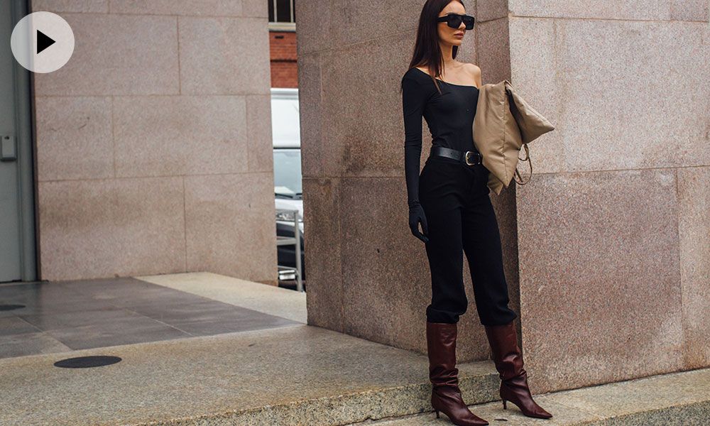 Cómo llevar las botas altas este otoño de diez formas diferentes - Botas  altas con look de dos piezas