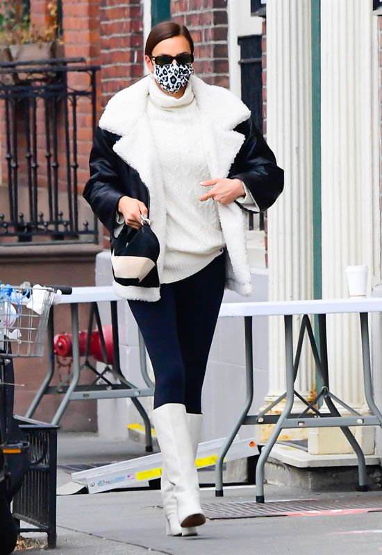 La solución de Irina Shayk para llevar 'leggings' y que el look no resulte  deportivo