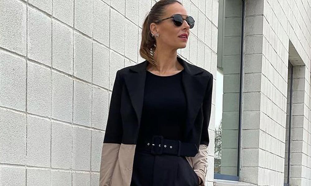 Eva González con pantalones de Zara