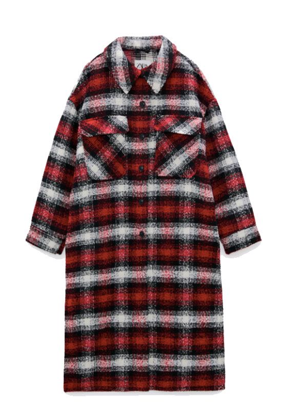 La sobrecamisa que no te quitarás en todo el invierno es de largo 'midi' y  está en Zara