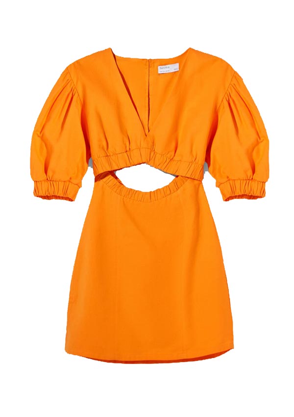 vestido-naranja-bershka