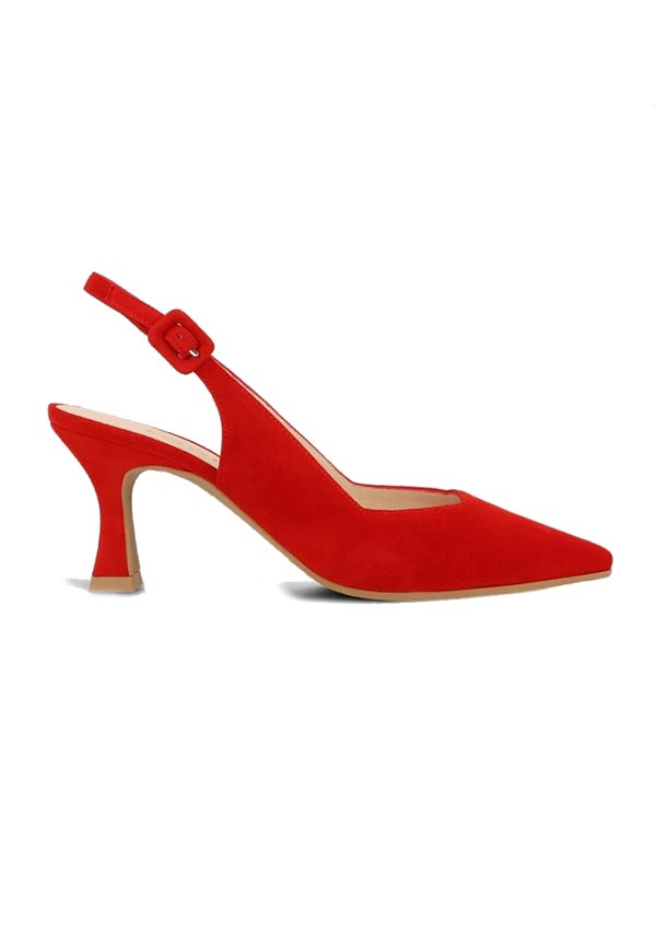 Zapatos rojos destalonados de Lodi