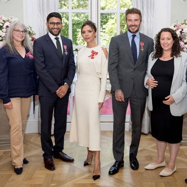 Un vestido de 1.000 euros, consejos de moda y una polémica: los Beckham celebran el Jubileo