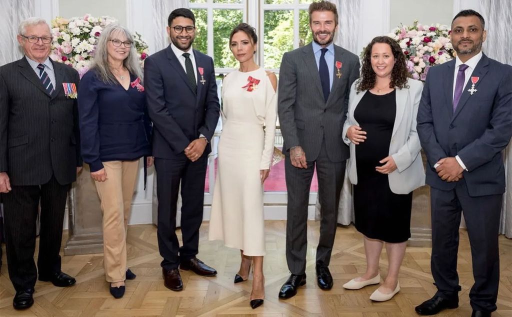 Un vestido de 1.000 euros, consejos de moda y una polémica: los Beckham celebran el Jubileo