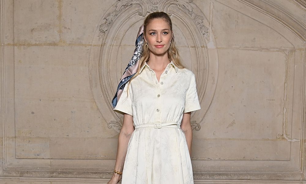 Beatrice Borromeo en el desfile de Dior Alta Costura