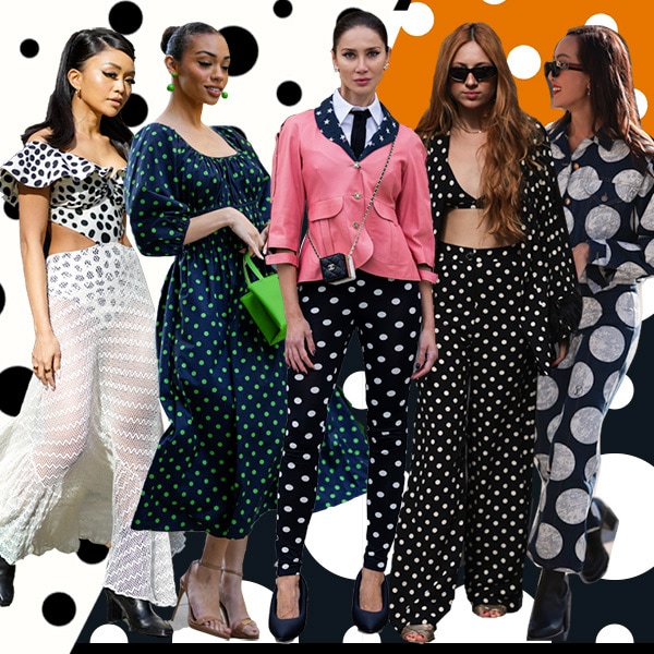Diez looks originales para vestir con 'polka dots', el estampado que vuelve