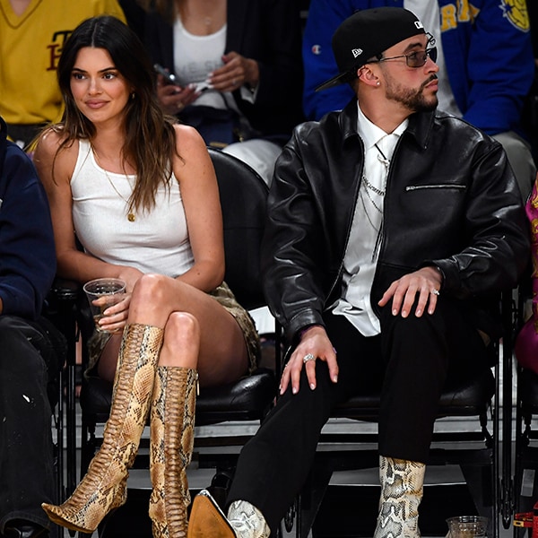 Cuando el amor se refleja en la ropa: ¡Kendall Jenner y Bad Bunny coordinan botas de serpiente!