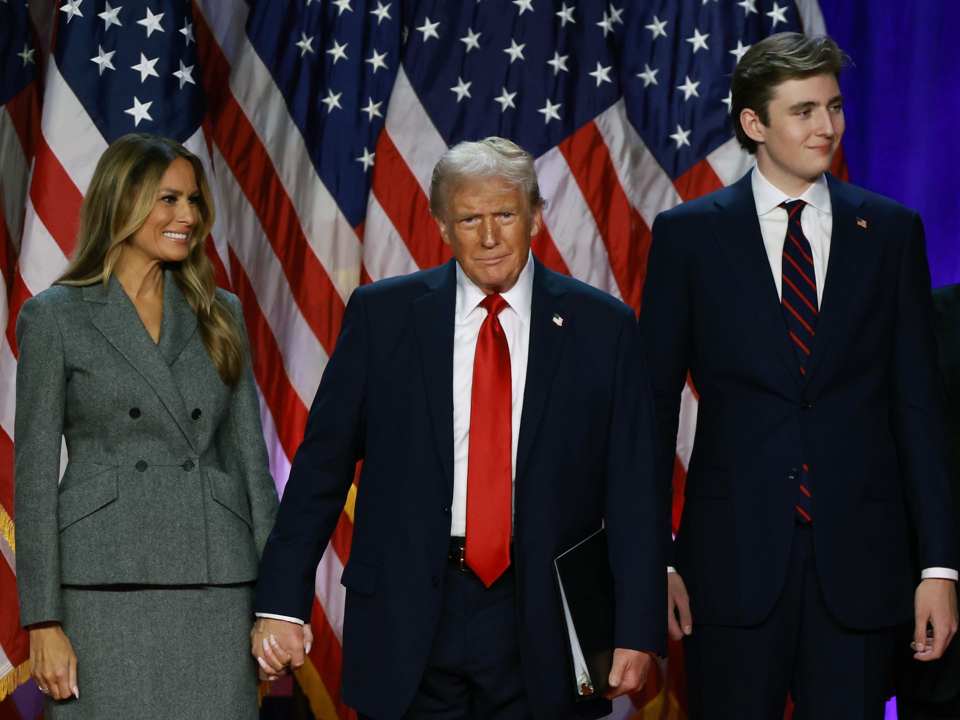 Trump, a la Casa Blanca por segunda vez: 'Gracias a mi mujer y a mis fantásticos hijos por haber estado junto a mí'
