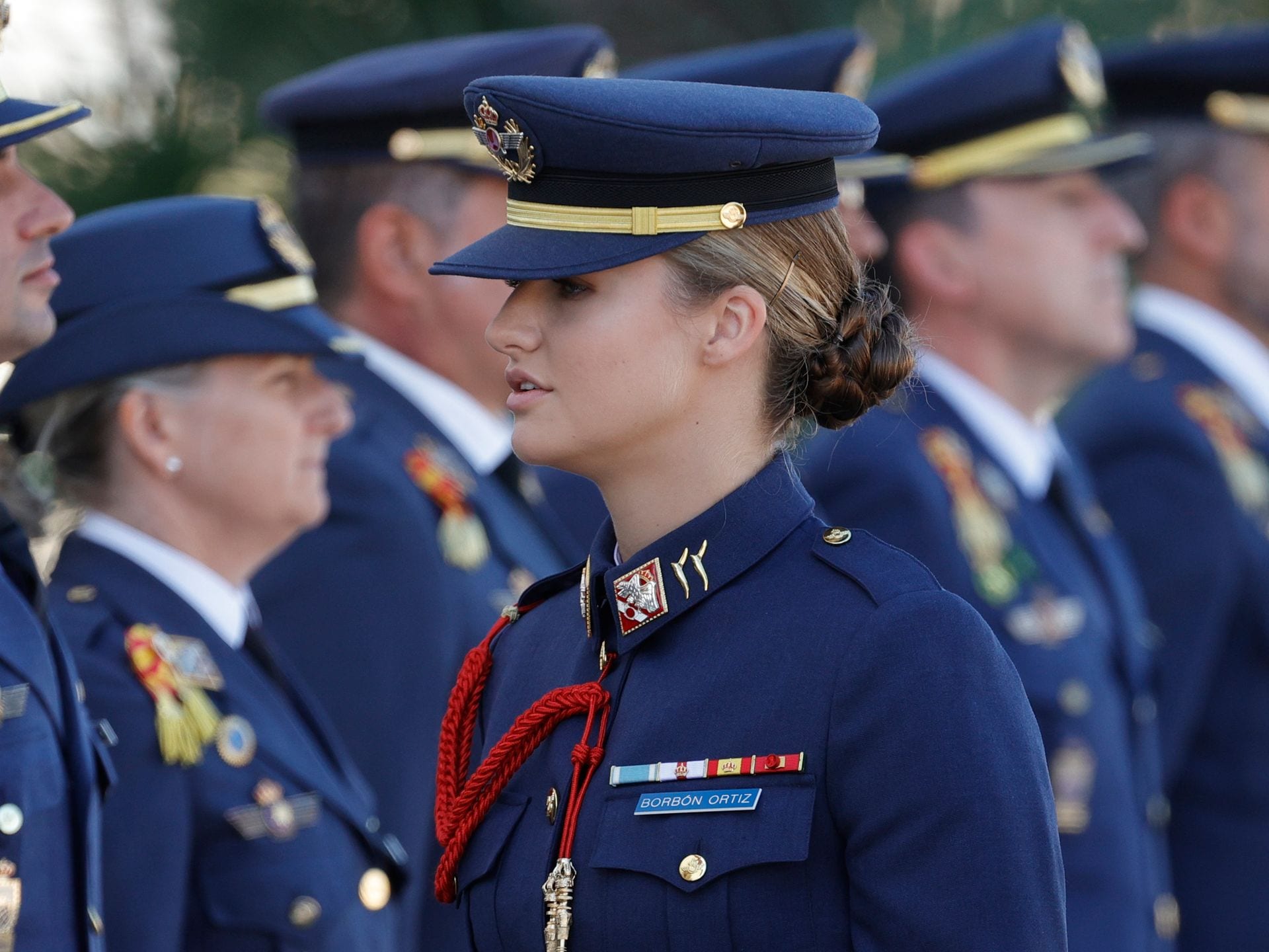 La princesa Leonor viste por primera vez el uniforme del Ejército del Aire