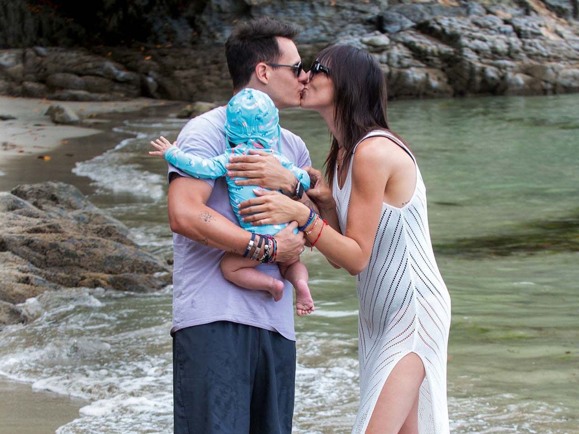 Patricia Pardo y Christian Gálvez: primer verano con el pequeño Luca, que  ya tiene siete meses