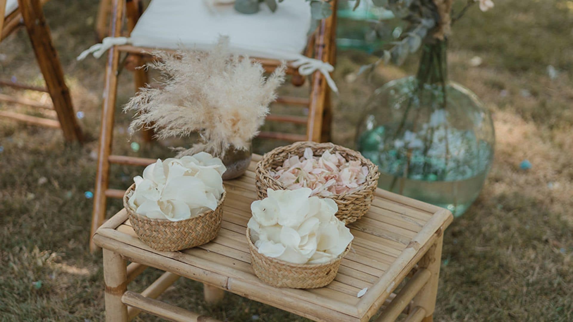 Nueve ideas sostenibles perfectas para tu boda al aire libre