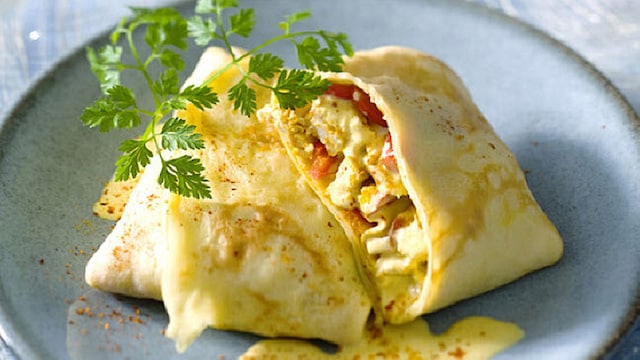 crepes pollo curry