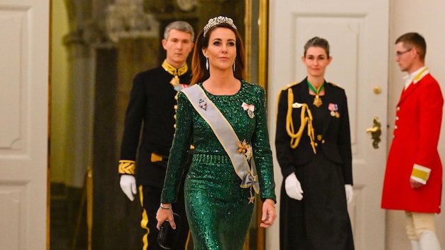 Princesa Marie en la recepción del presidente de Egipto