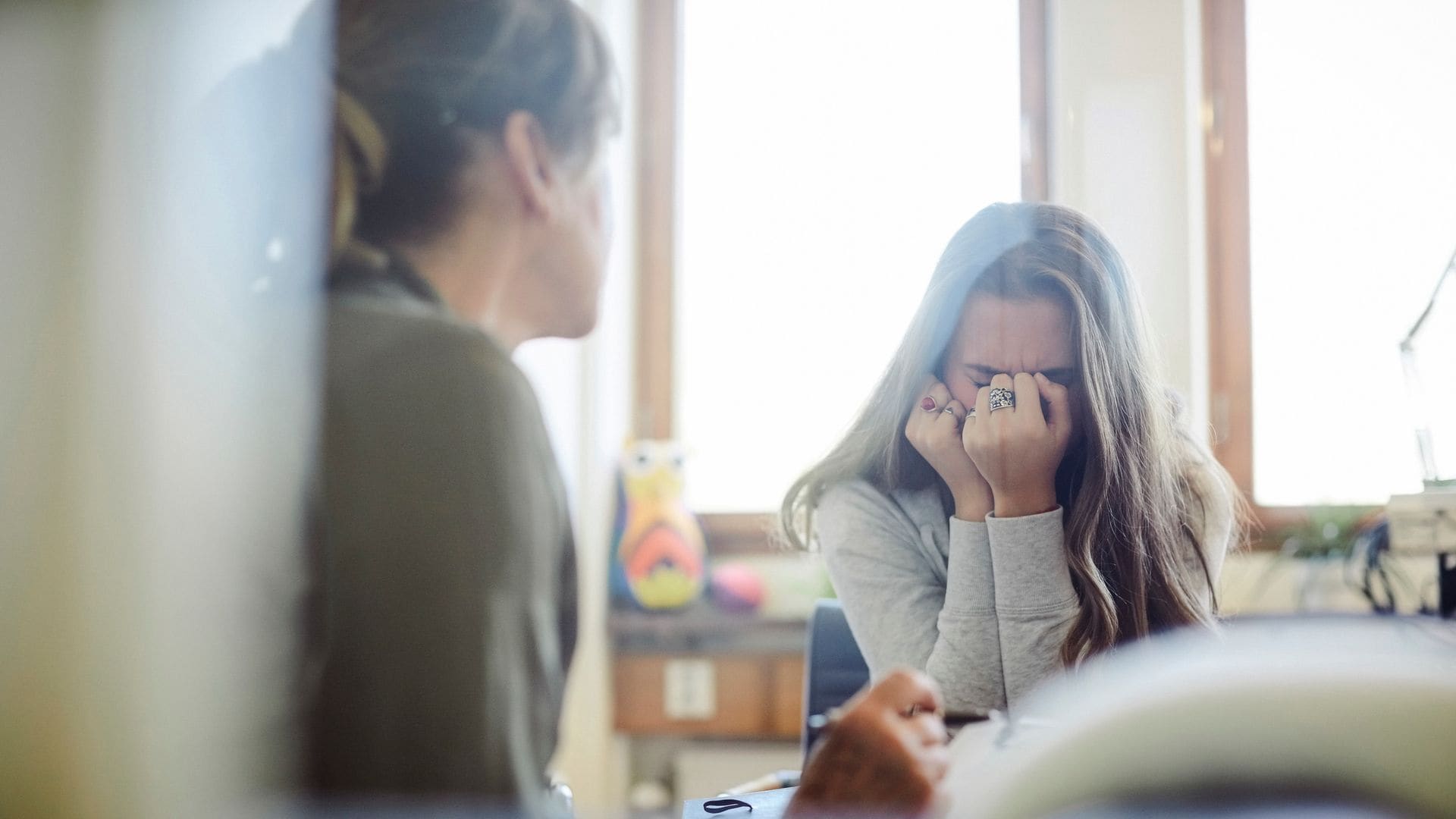 Adolescente en el psicólogo
