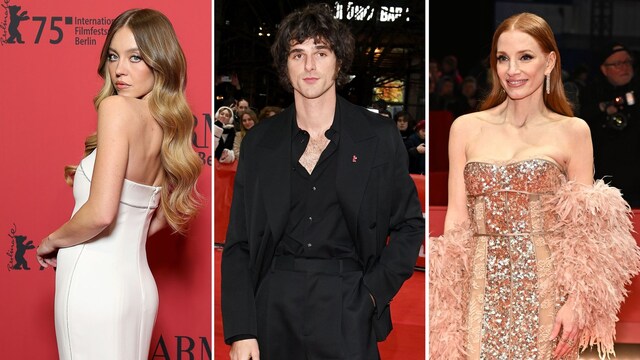 Sydney Sweeney, Jacob Elordi y Jessica Chastain 