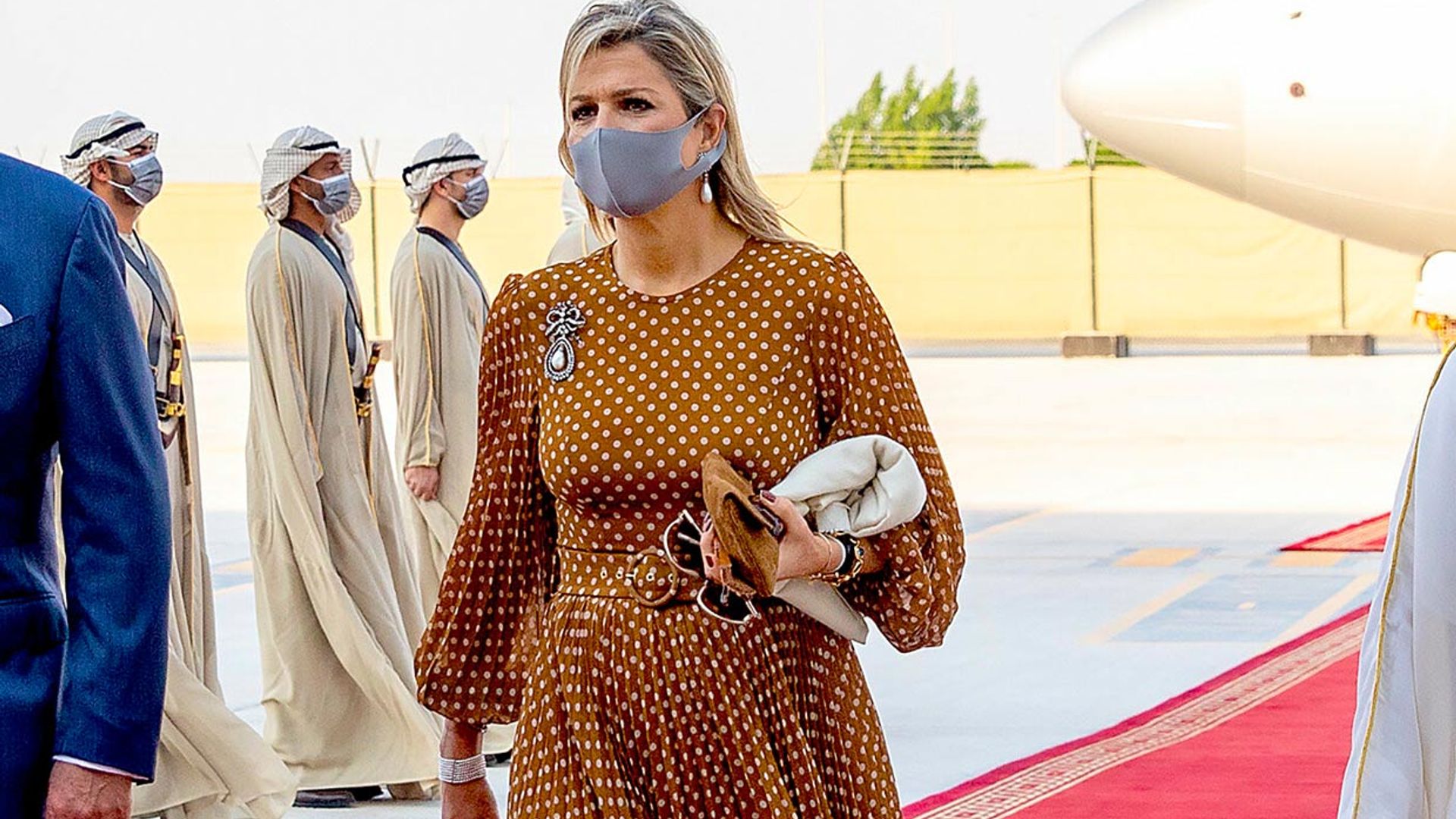 De Nueva York a Abu Dabi: Máxima recupera su vestido de lunares que conecta con Julia Roberts