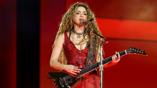 Shakira durante su primer concierto de su gira 'Las mujeres ya no lloran'