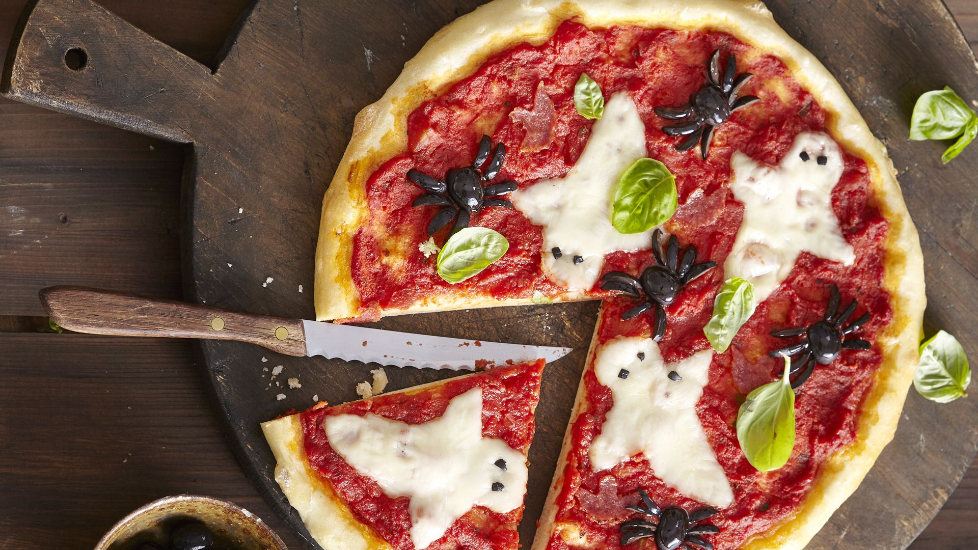Pizza para Halloween. 