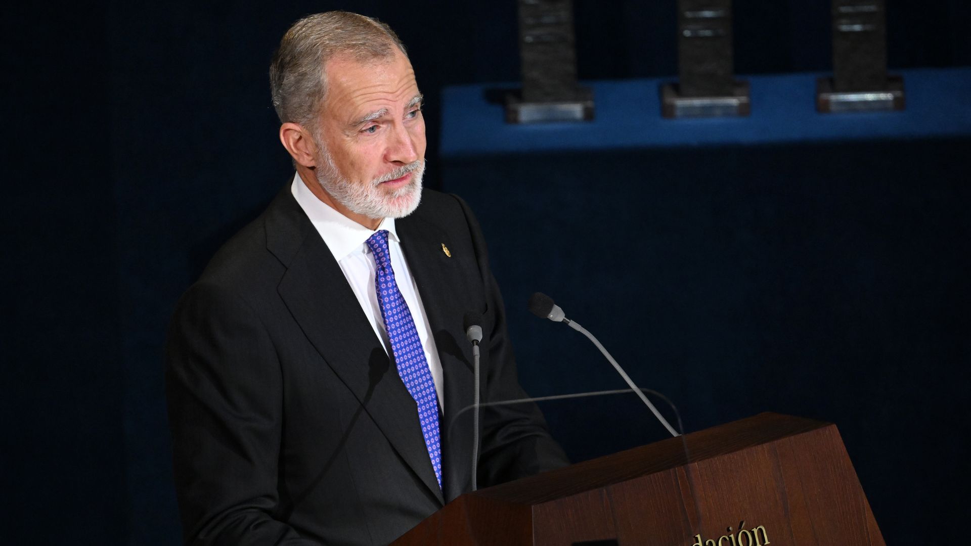 El rey Felipe durante su discurso