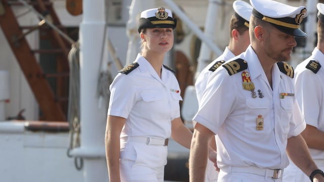 LA PRINCESA LEONOR LLEGA A GIJÓN A BORDO DEL JUÁN SEBASTIÁN ELCANO