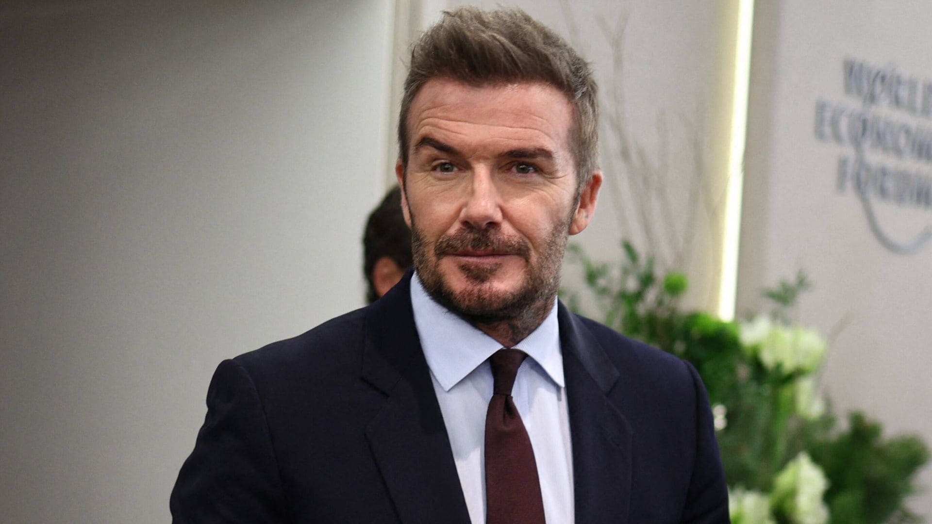 David Beckam en el Foro Económico Mundial 2026, en Davos, Suiza.