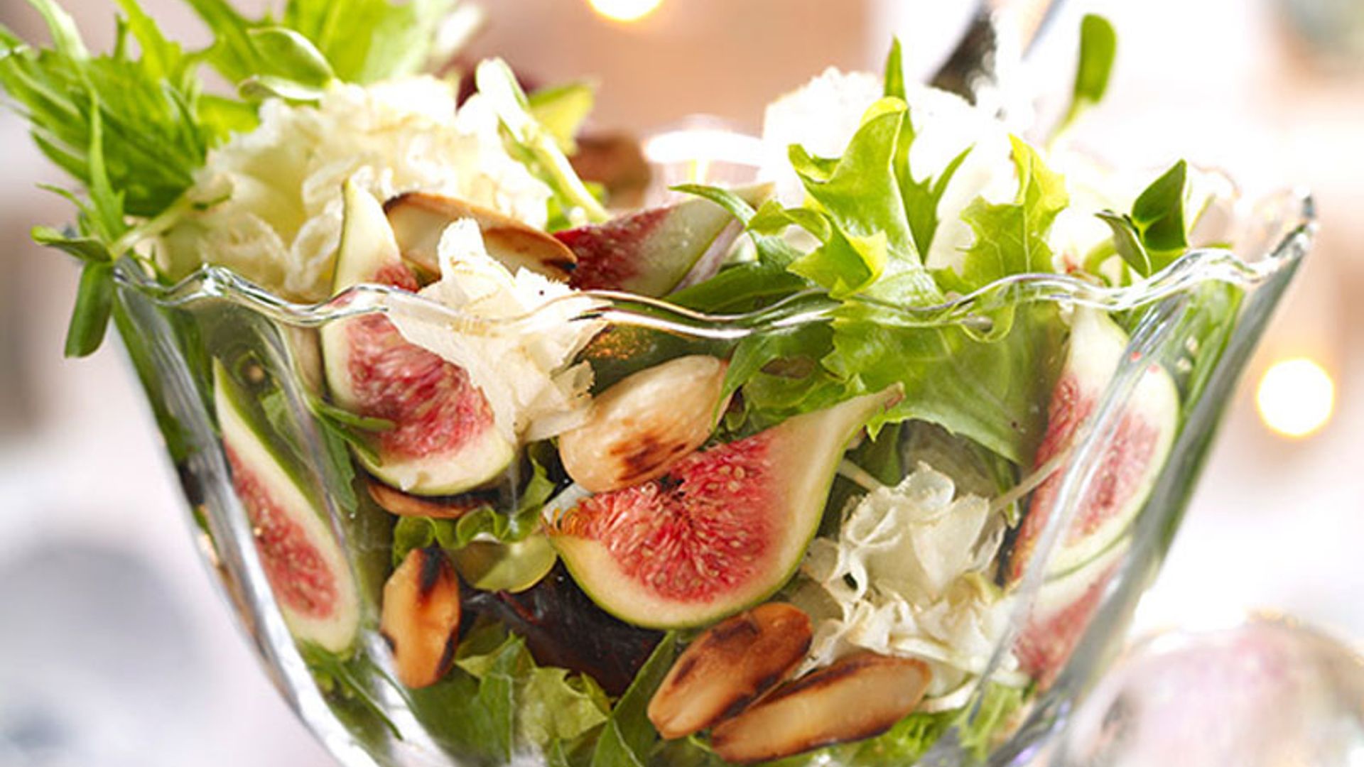 Ensalada de higos con almendras tostadas