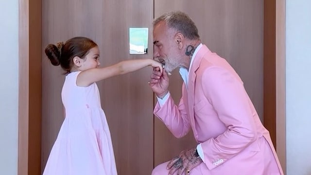 Gianluca Vacchi y su hija, Blu Jerusalema