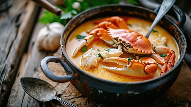 Sopa de cangrejos