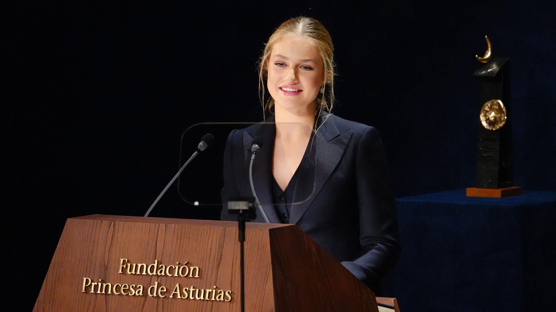 Plano medio del Discurso de Leonor en los Premios Princesa de Asturias 2024