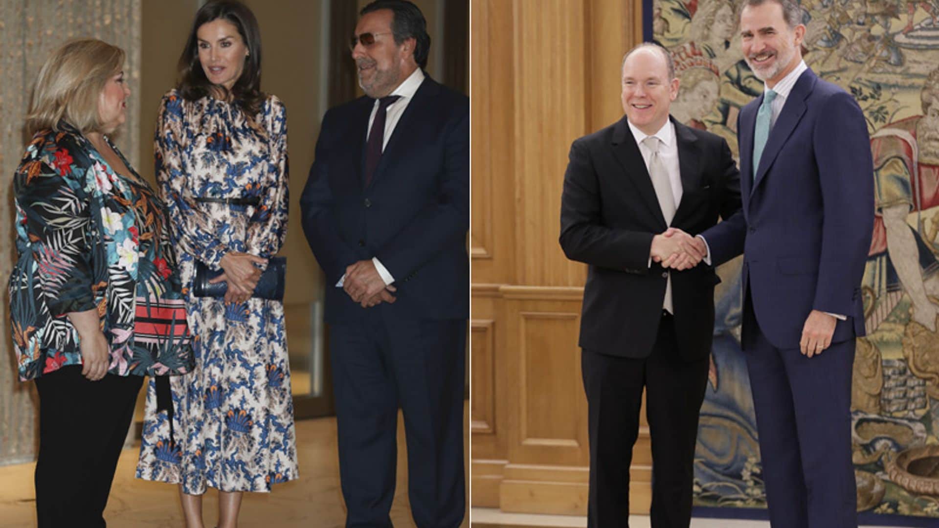 Reunión con un príncipe, entrega de premios, exposición de altos vuelos... la intensa agenda de los Reyes