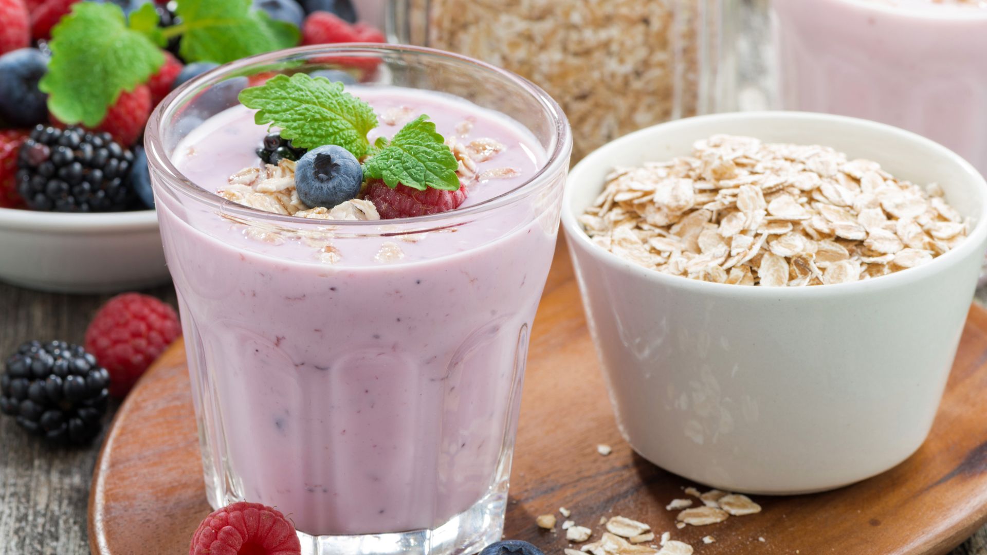 Batido con avena.