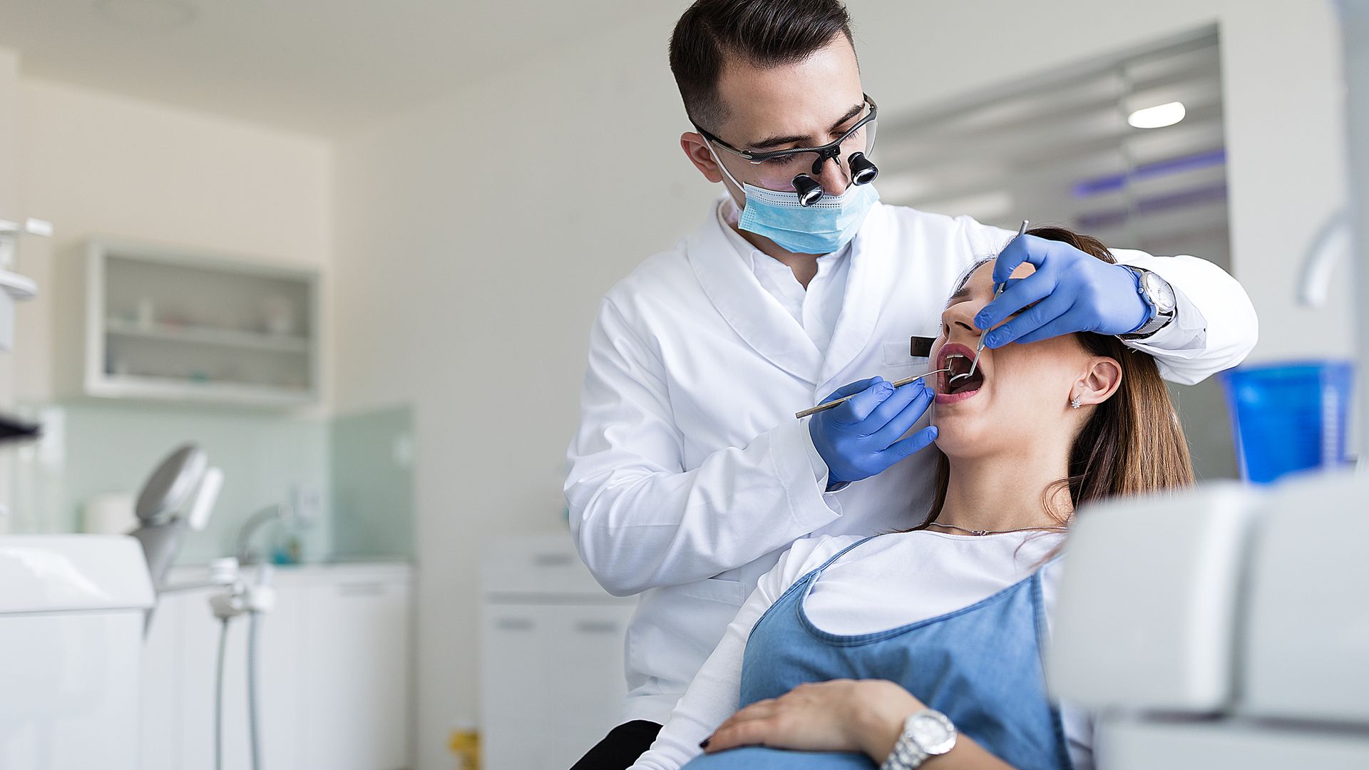 Embarazada en el dentista