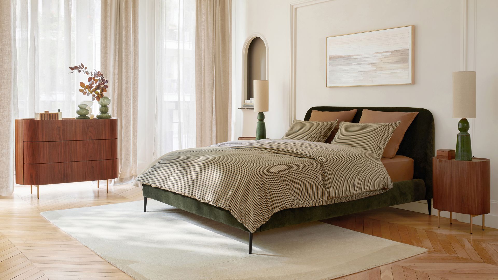 Dormitorio de estilo otoñal, propuesta de La Redoute Interieurs