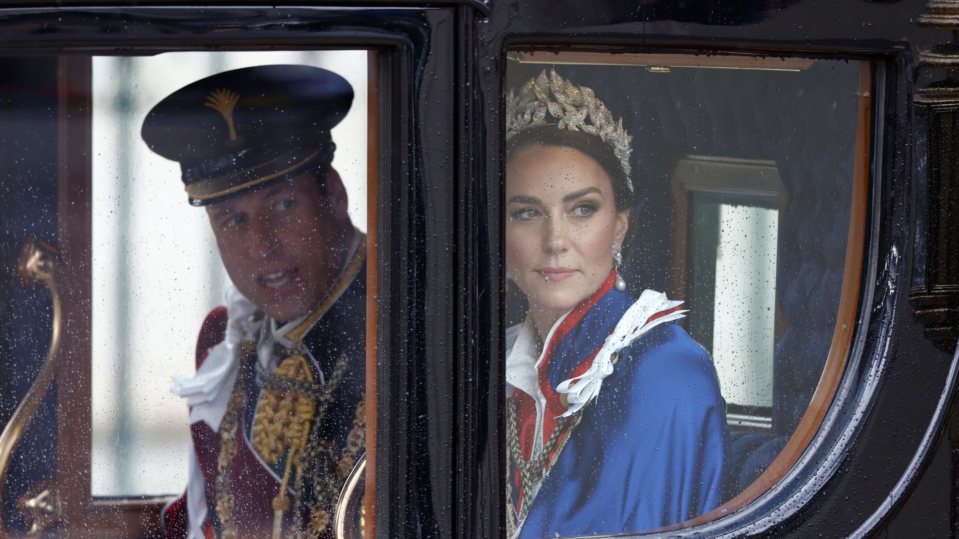 El príncipe Guillermo y Kate Middleton en la coronación del rey Carlos III 