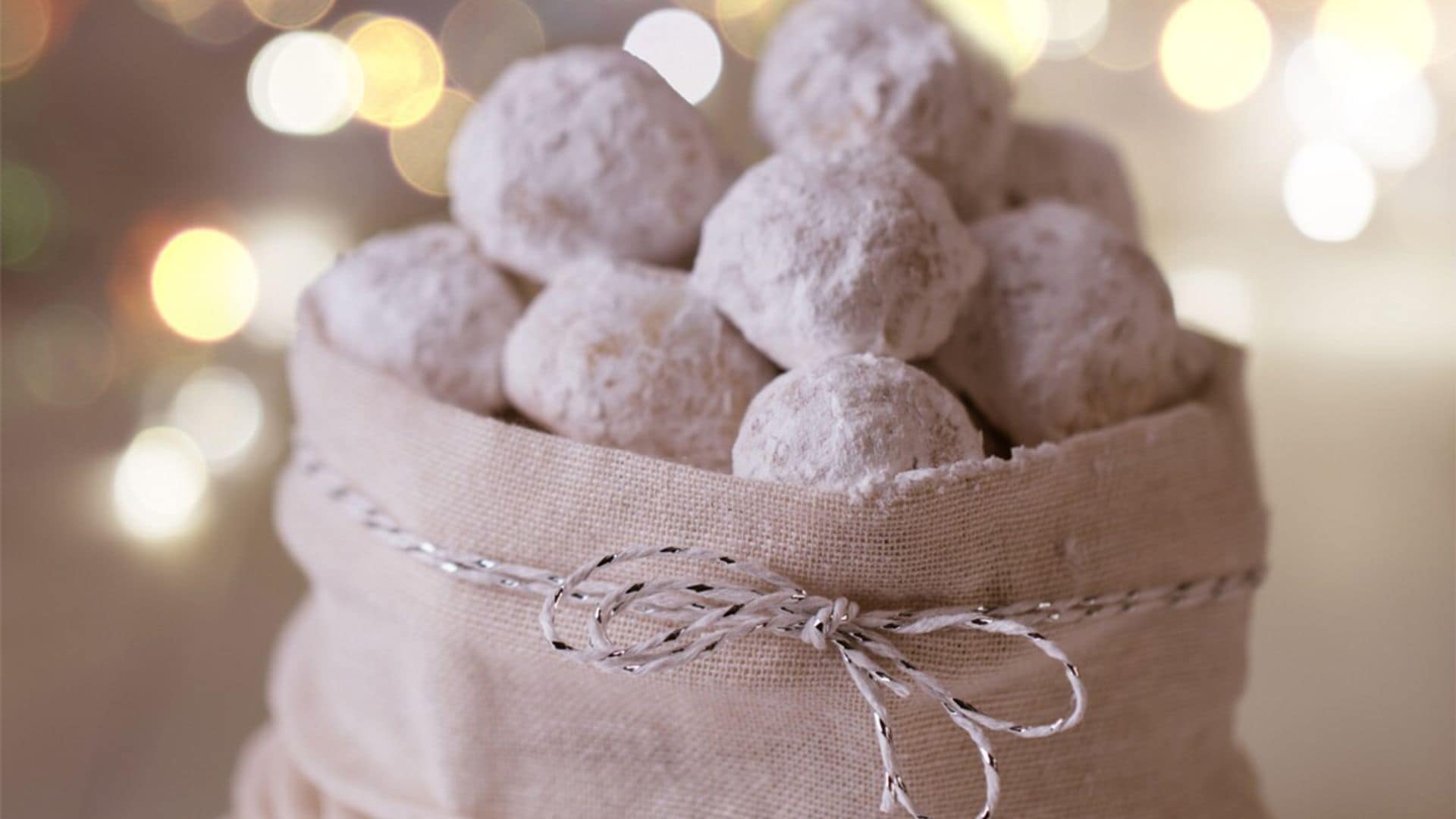 Trufas de chocolate blanco y almendra