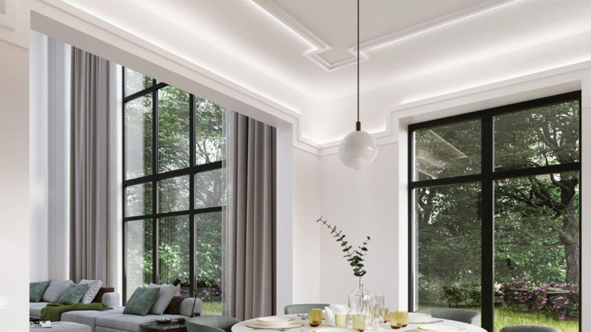 Así puedes instalar molduras para decorar los techos de tu casa