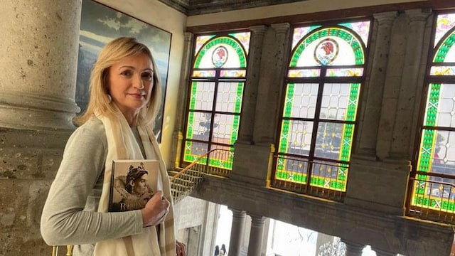 cristina morat en el castillo de chapultepec en la ciudad de m xico