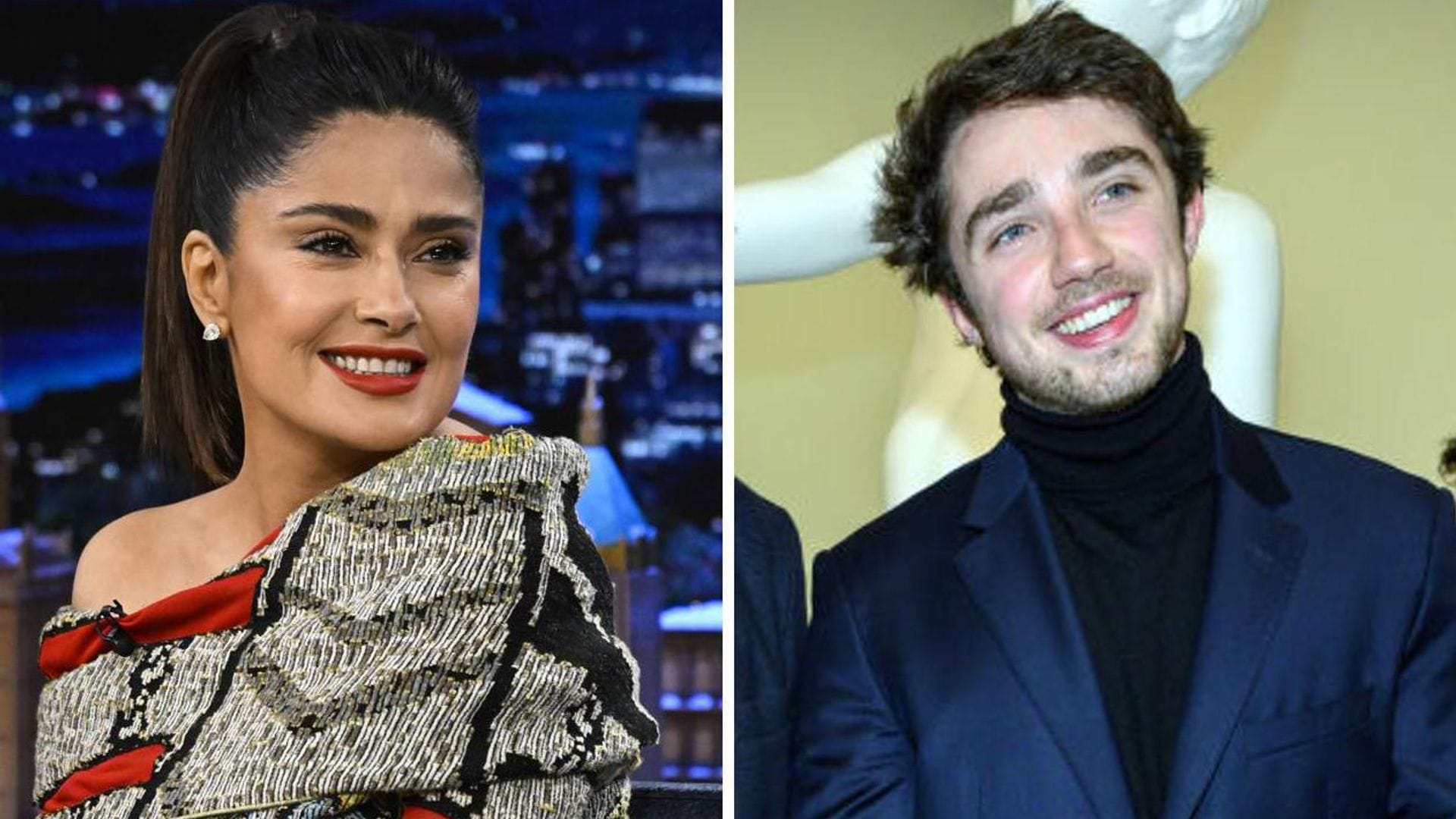 Salma Hayek celebró con una divertida serenata el cumpleaños 25 de su hijastro, François Jr.