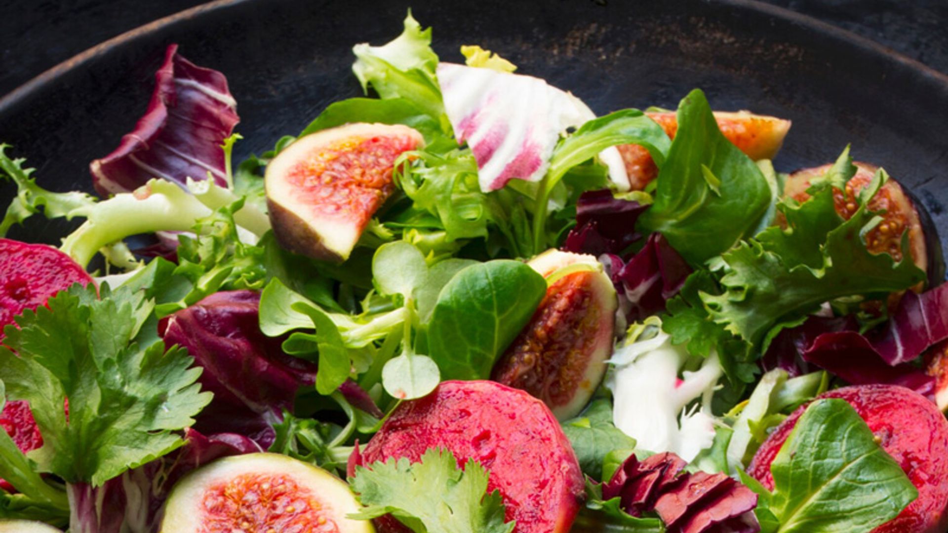 Ensalada de higos 'al cuadrado'