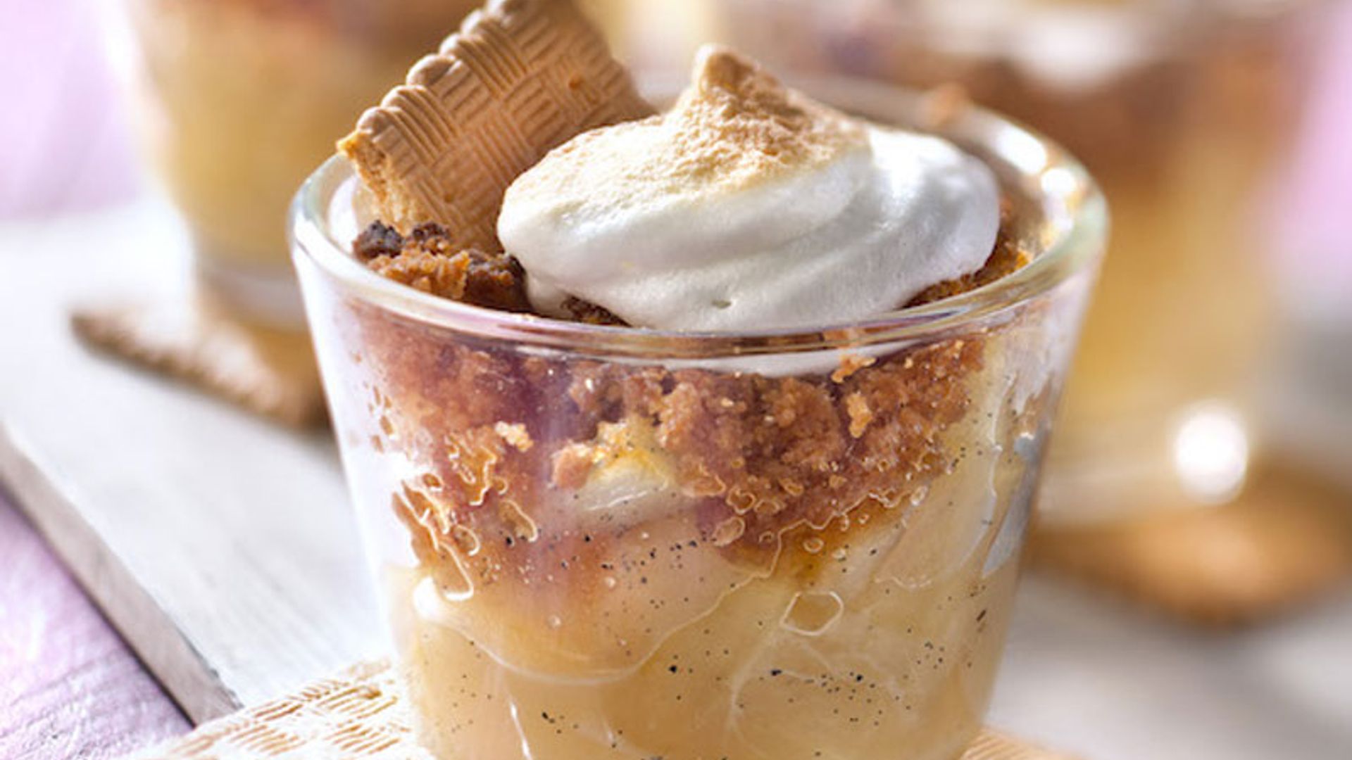 'Crumble' de manzana y pera