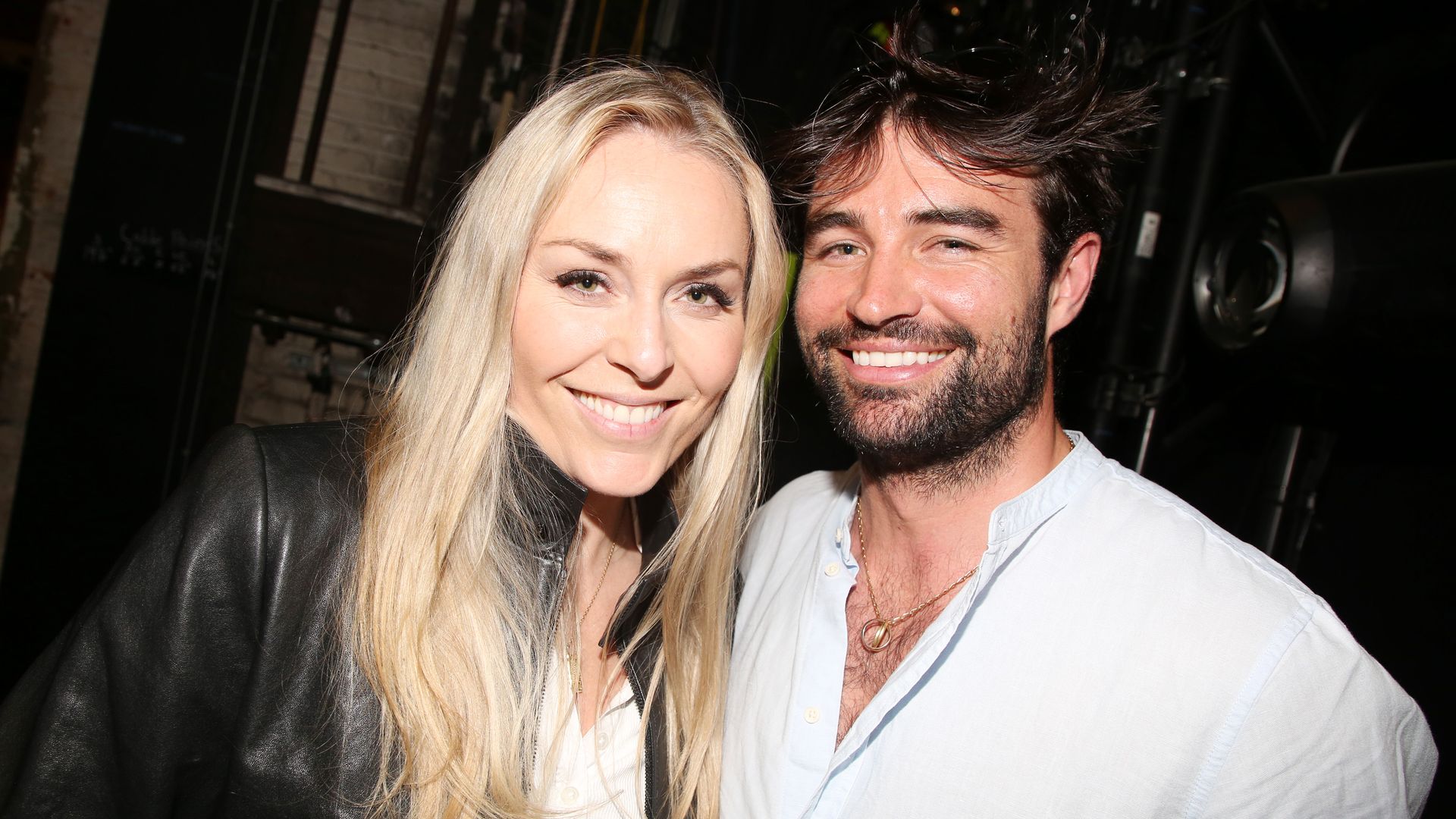 Lindsey Vonn y Matthieu Bailet en el musical The Outsiders